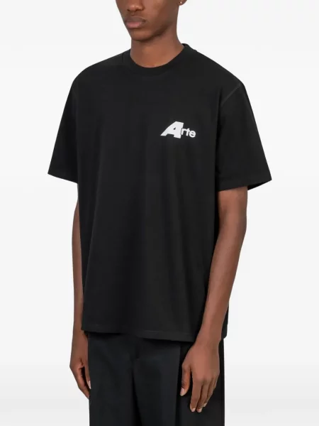 Tricou Arte Antwerp cu imagine negru