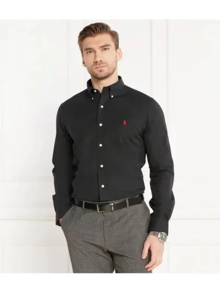 POLO RALPH LAUREN Cămașă | Custom fit negru