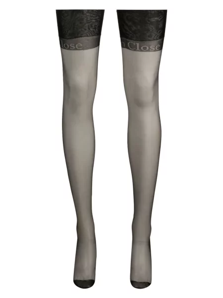 Ciorapi Maison Close transparente negru