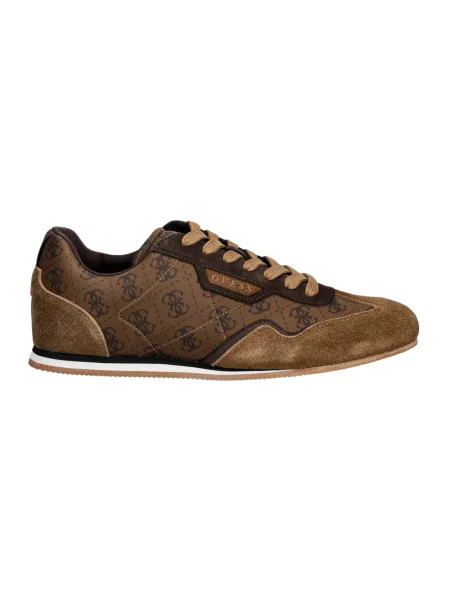 Sneakersy Guess skórzane brązowe