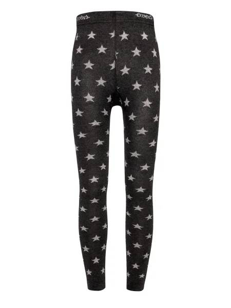 EWERS Leggings Sterne gri metalic negru