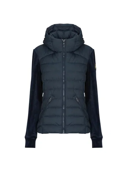 Bunda Superdry s kapucňou modrá