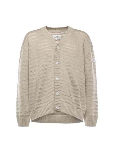 Kardigan Mm6 Maison Margiela beżowy
