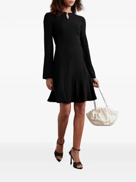 Lung rochie mini Givenchy cu volane negru
