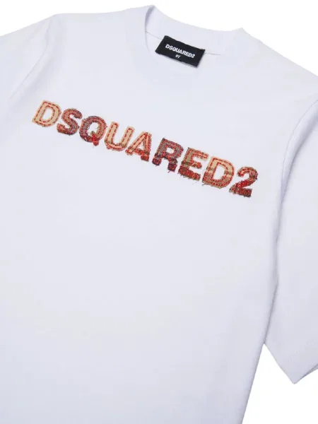 Koszulka dziecięca Dsquared2 biała