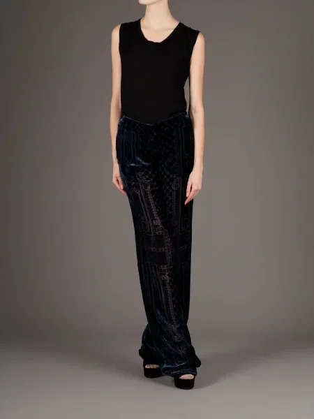 Pantaloni Balmain albastru