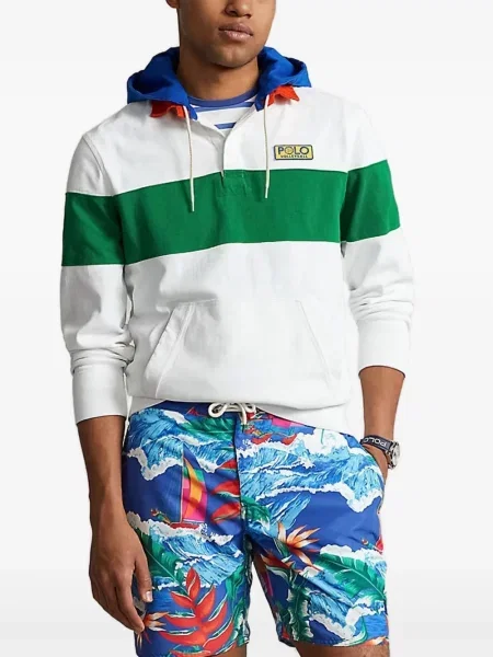 Суитчър Polo Ralph Lauren от джърси с кръгло деколте синьо
