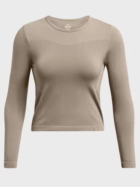 Бесшовный лонгслив Under Armour коричневый