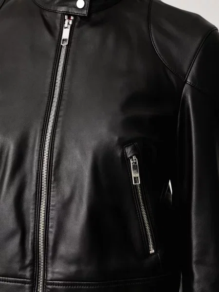BOSS куртка шкіряна Satera