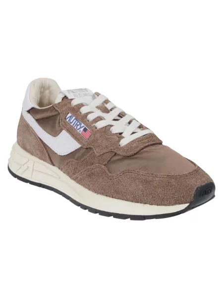 Sneakersy Autry brązowe