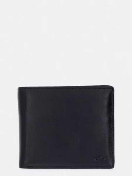 Usnjena denarnica Paul&Shark črna