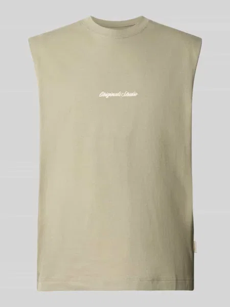 T-shirt z haftem Jack & Jones