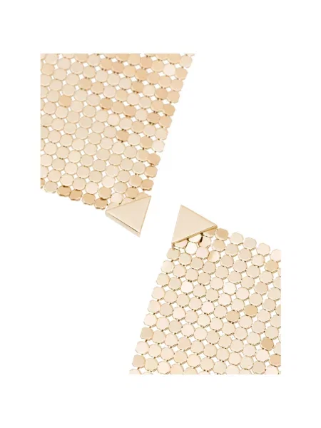 Kolczyki Paco Rabanne z siateczką żółte