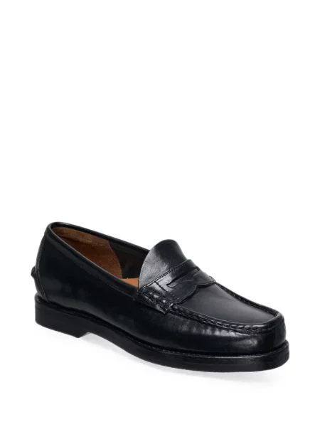 Pantofi loafer Visvim din piele negru