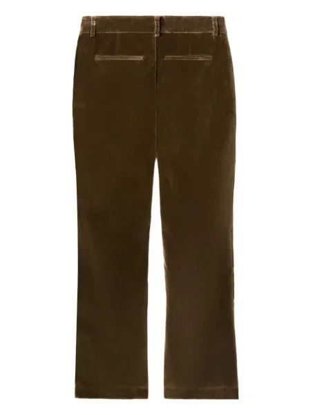 Pantaloni La Doublej de catifea verde