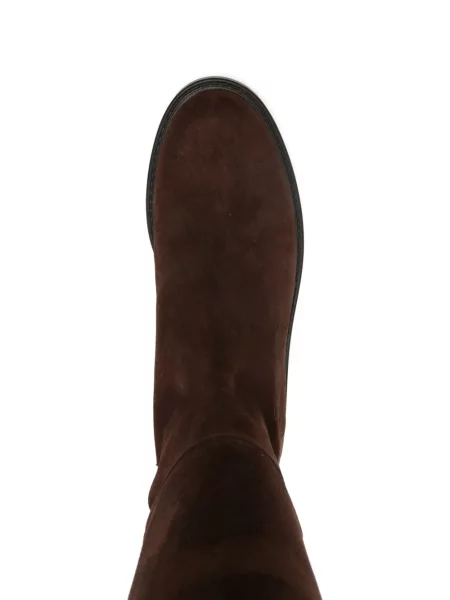 Botine Stuart Weitzman din piele de căprioară maro