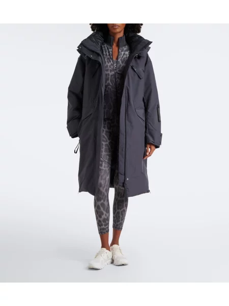 Parka Adidas By Stella Mccartney s kapuljačom siva