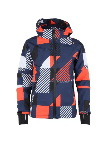 Geacă Peak Mountain softshell albastru