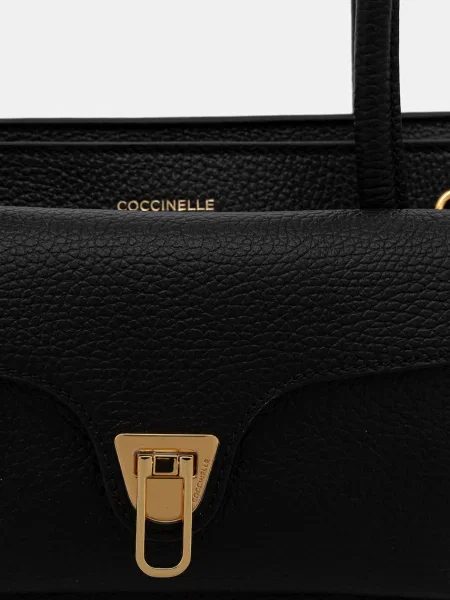 Кожаная сумка Coccinelle черная