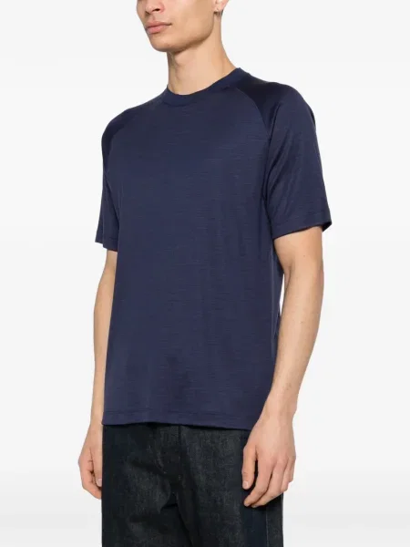 Tricou Zegna scurt albastru