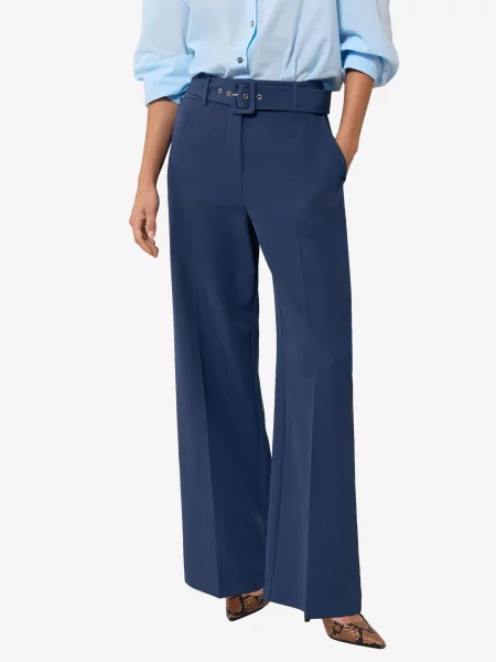 Lipsy Pantaloni cu dungă bleumarin