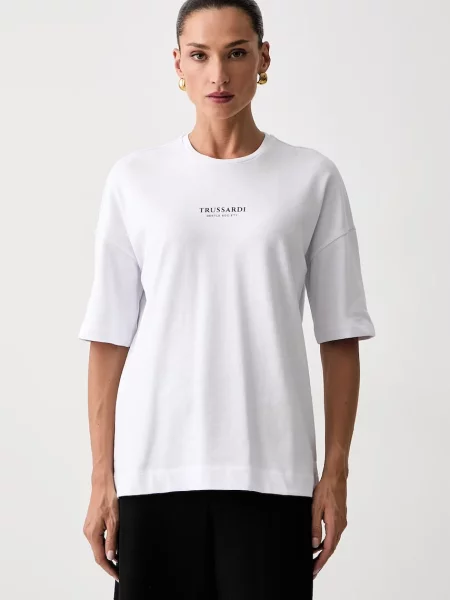 Trussardi tricou pentru femei din alb