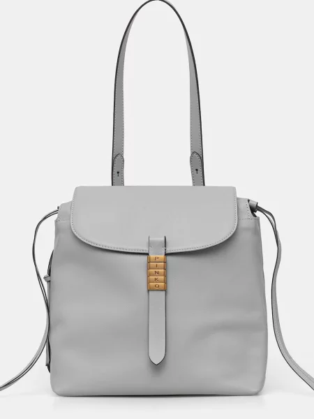 Pinko De piele rucsac/geantă gri