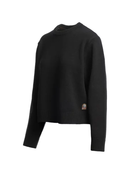 Pulover Parajumpers cu decolteu rotund negru
