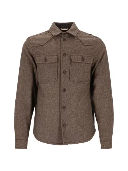 Geacă Al Duca D’aosta 1902 cu model herringbone maro