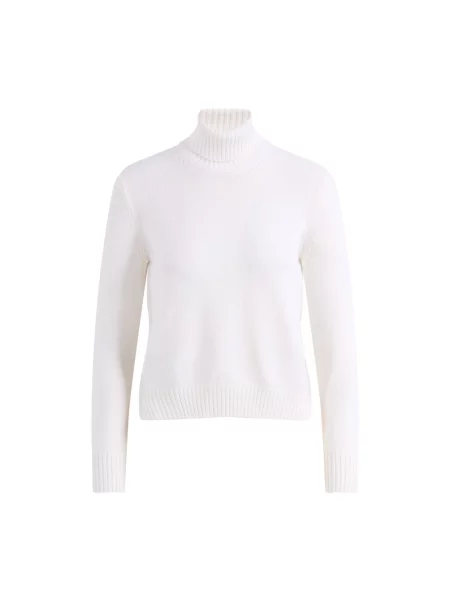Sweter z golfem Gran Sasso wełniany biały