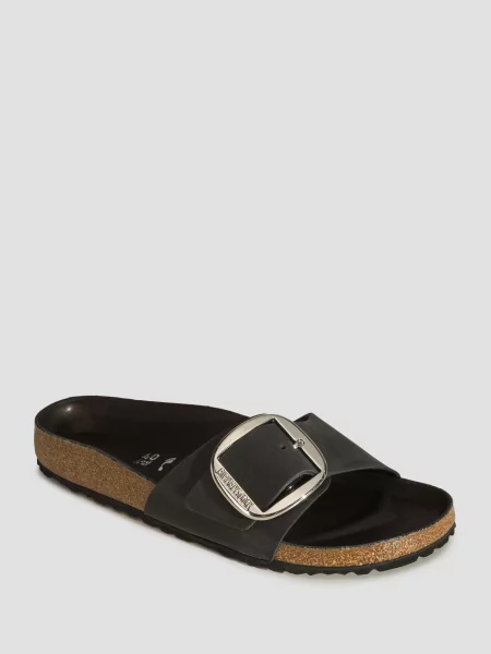 Klapki Birkenstock na sprzączkę czarne