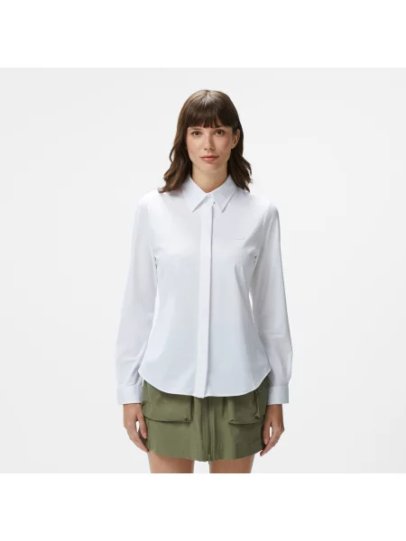 Lacoste Koszula Slim Fit biała
