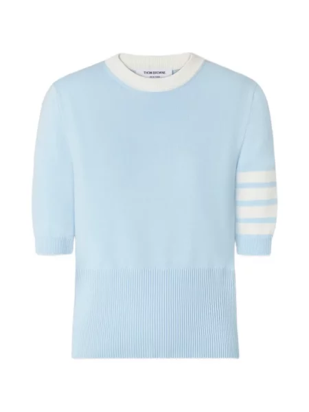 Scurt tricou Thom Browne albastru