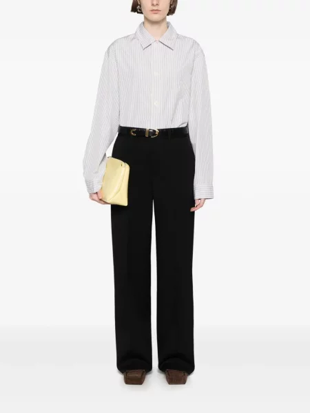 Pantaloni Jil Sander de lână negru