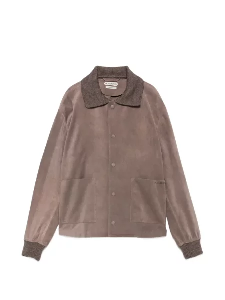 Geacă Jw Anderson din piele de căprioară maro