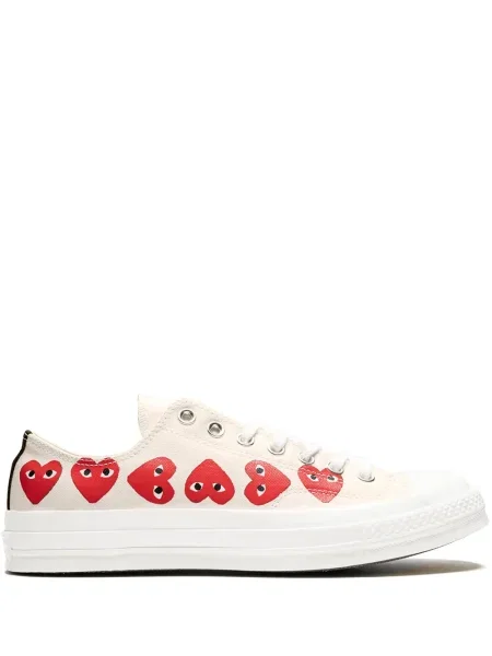 Sneakerși Comme Des Garçons Play X Converse alb