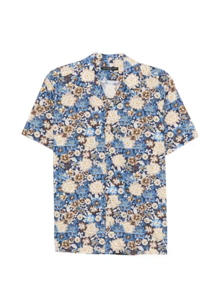 Scurt cămașă Brian Dales cu model floral cu imagine albastru