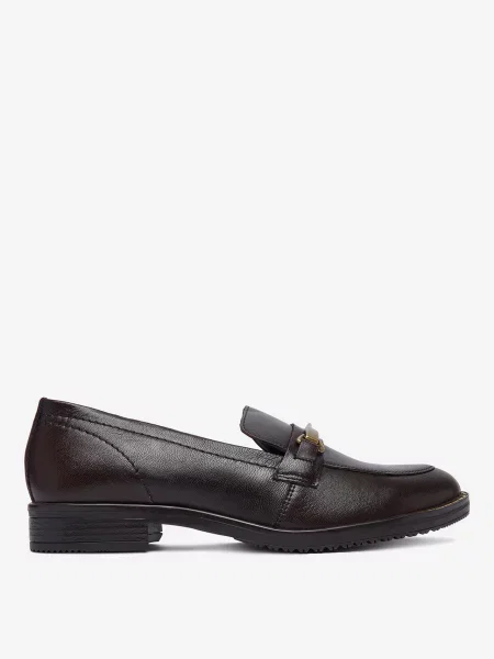Loafersy brązowe