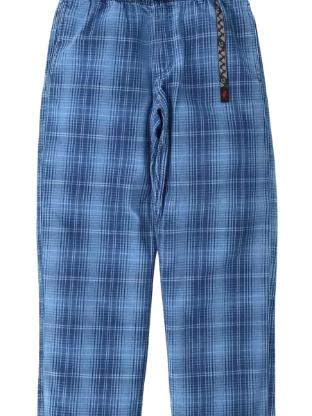 Pantaloni Gramicci în carouri albastru