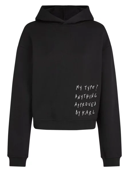 Hanorac Karl Lagerfeld Jeans negru