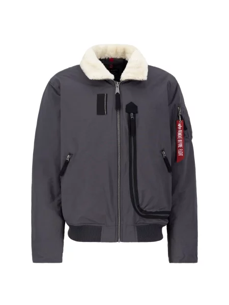 ALPHA INDUSTRIES Prechodná bunda krémová sivá