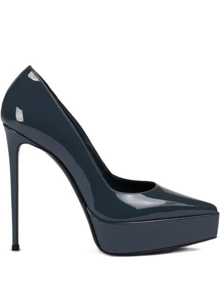 Pantofi cu toc Le Silla din piele cu platformă verde