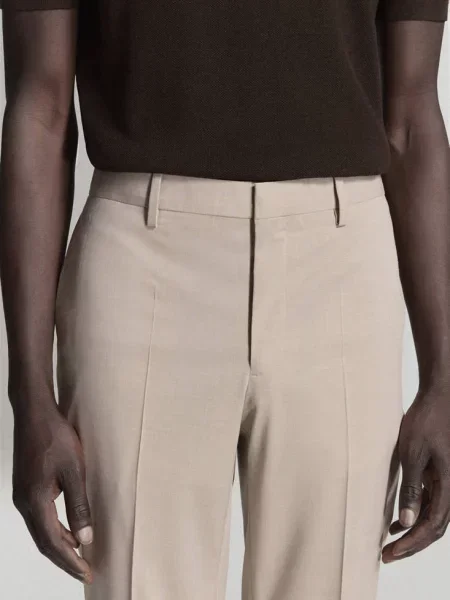 Spodnie garniturowe París super slim fit Mężczyzna 44 MANGO MAN beżowy