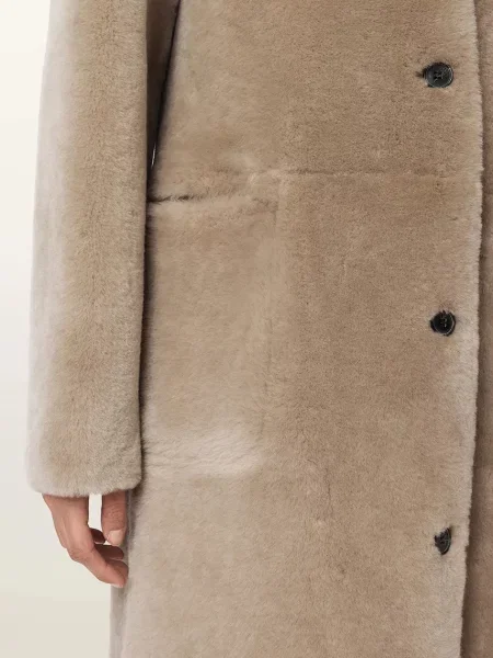 AllSaints пальто шкіряне SERRA