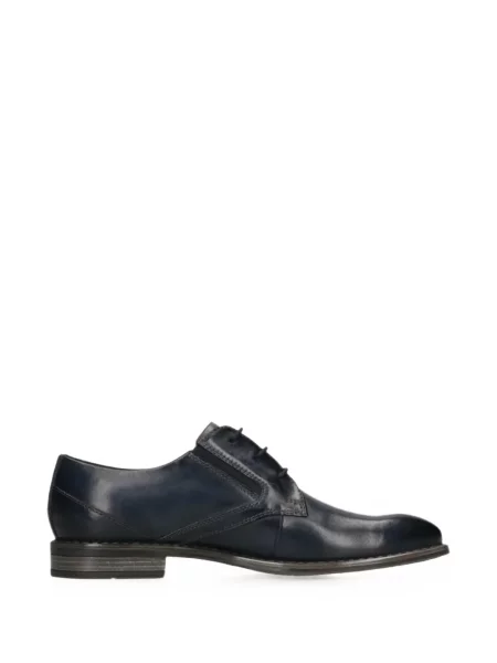 Pantofi derby Bugatti cu șireturi din piele albastru