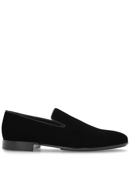 Pantofi loafer Etro din piele de căprioară negru