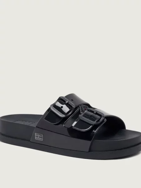 Tommy Jeans Șlapi negru