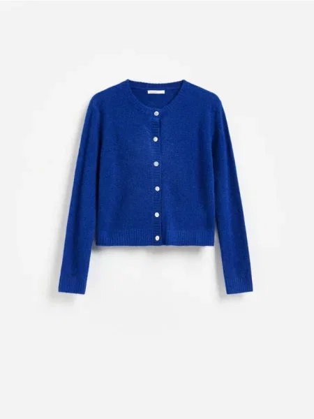 Reserved Cardigan cu amestec de lână indigo