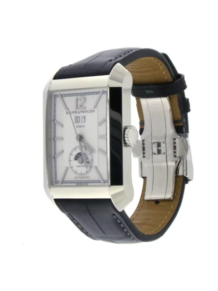 Zegarek Baume Et Mercier skórzany czarny