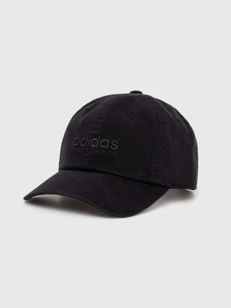 Шапка с козирка adidas с изчистен дизайн черно